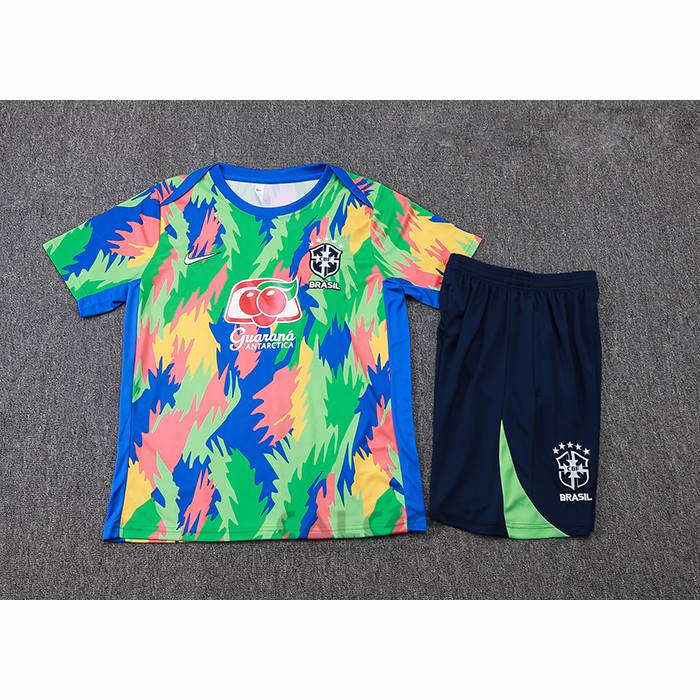 Tuta da Track Brasile Manica Corta 2025-2026 Camuflaje - Pantaloncini